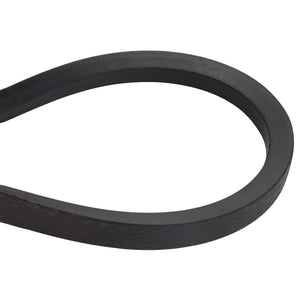 Close-up of the AGCO V Belt - D41988000 in a looped shape, used for transmitting mechanical power in engines or machinery, compatible with Fendt and Massey Ferguson models.