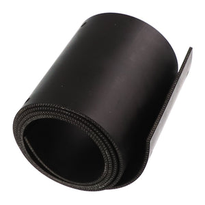 A rolled AGCO Rubber Seal - Acw3813830 in black, featuring visible edge stitching and designed for durability and efficiency.