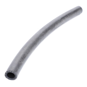 A curved, black rubber hose crafted from high-quality materials and labeled as AGCO | Hose, For Coolant - X591107000380 is shown against a white background.