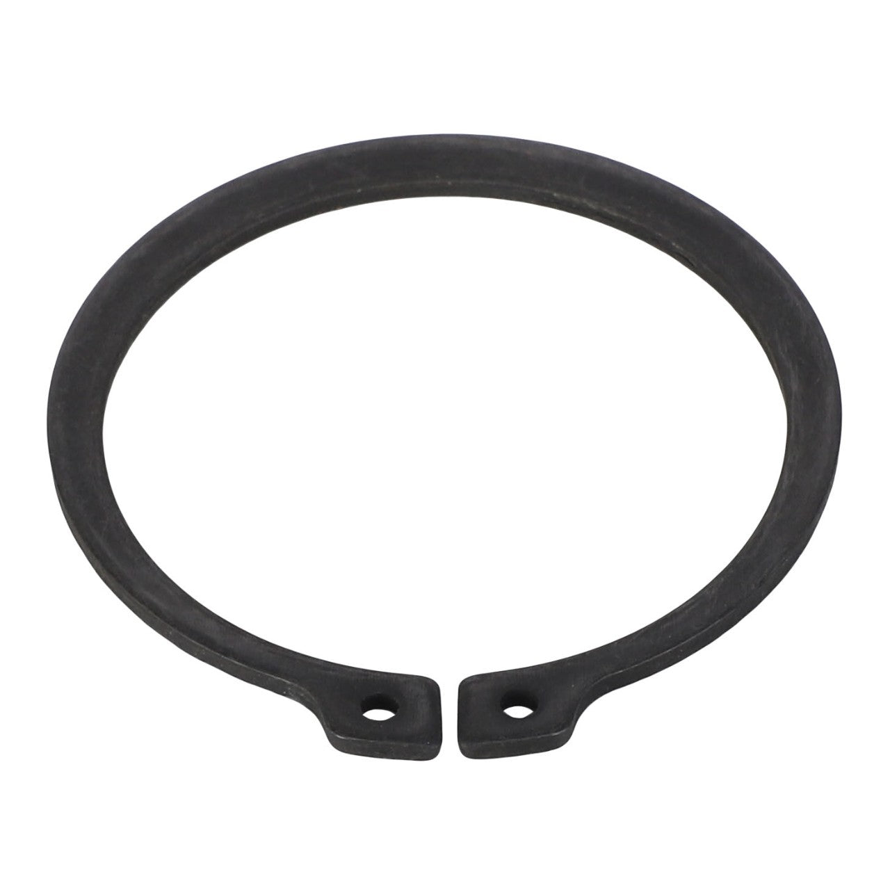 A retaining ring, specifically the AGCO | RING - AL5017001, with two small holes near the ends is displayed against a stark white background.