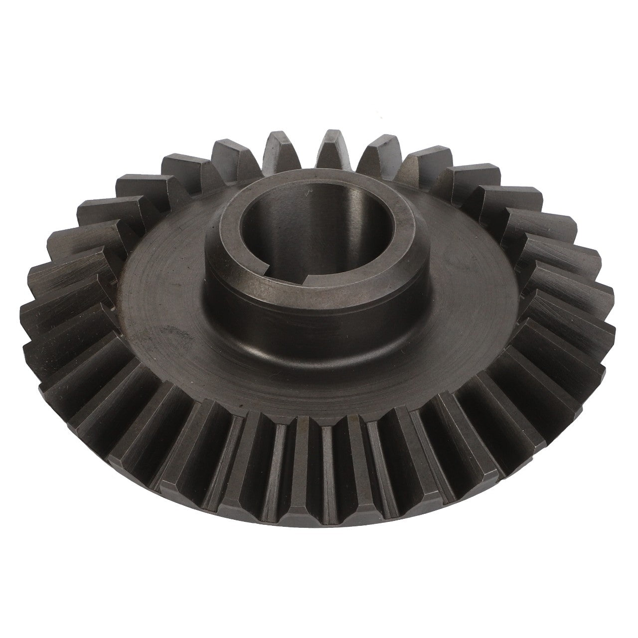 A close-up of the AGCO Pinion Gear - La320947350, featuring its evenly spaced teeth and central hole, showcases the quality and reliability of AGCO Parts Genuine.