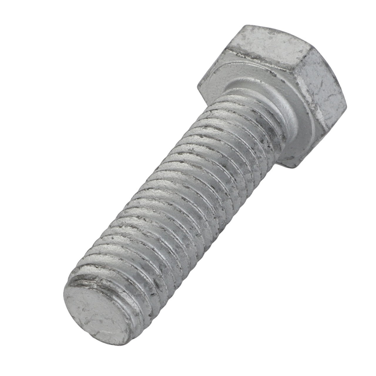 A close-up view of the AGCO Bolt - Sn16742, featuring a metallic threaded shaft and a hexagonal head, displayed against a white background. The current product description offers no additional information.