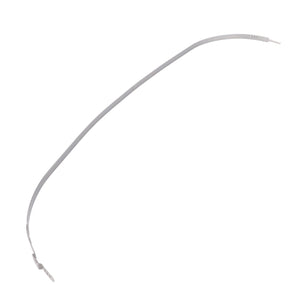 A single, thin, flexible gray wire with connectors at both ends displayed on a white background, reminiscent of the precision engineering found in AGCO machinery like the Cable Clamp - 931303120060.