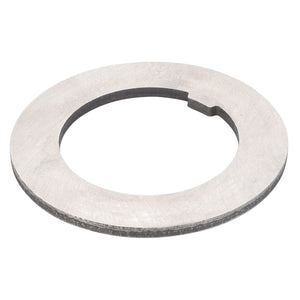 AGCO's Thrust Washer - F184108080130 is a circular metal washer with an 89.92mm diameter that features a small notch on its inner edge.