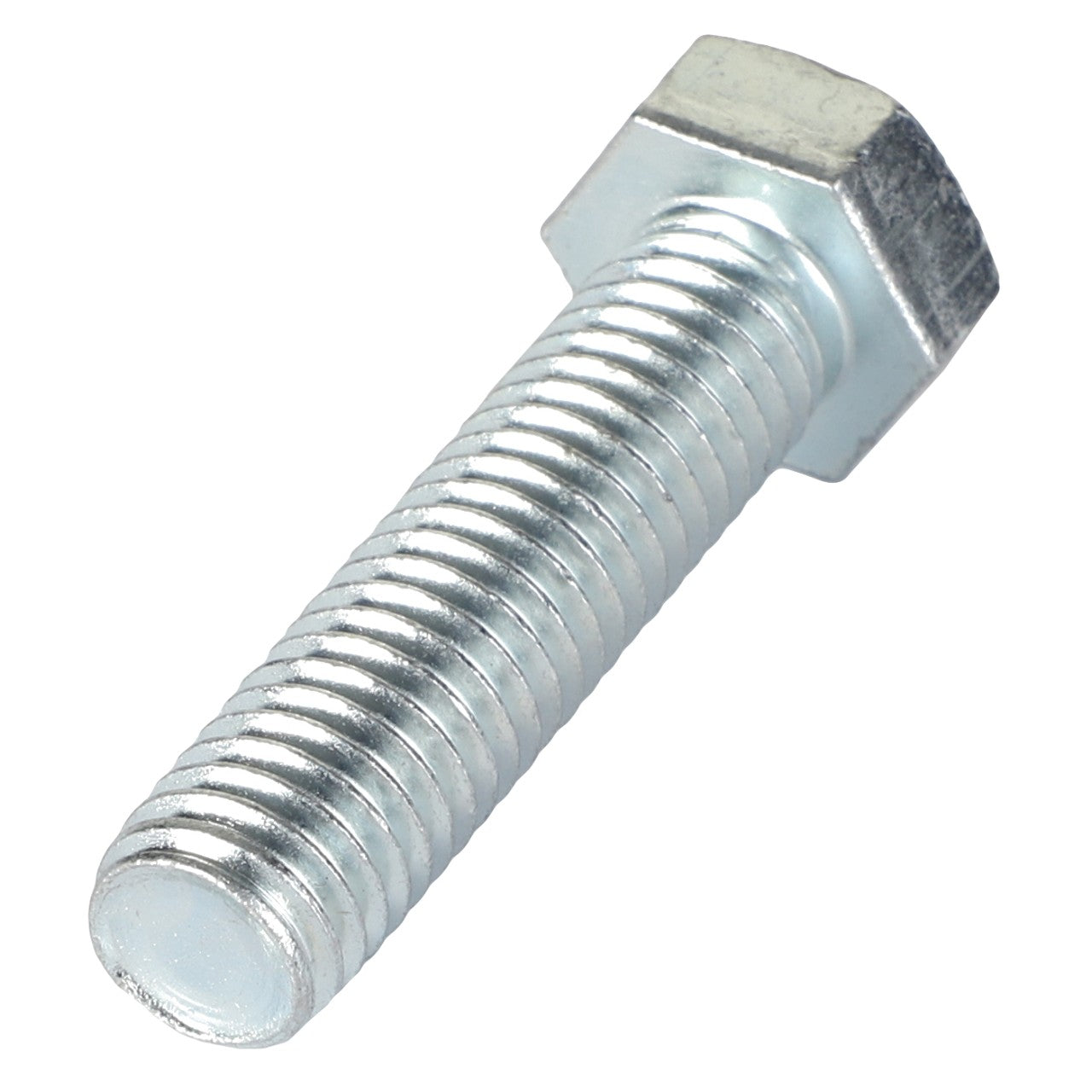 The AGCO Bolt - Acp0026250, featuring a silver hex head and threaded shaft, is displayed against a plain white background, but is not available for immediate purchase.