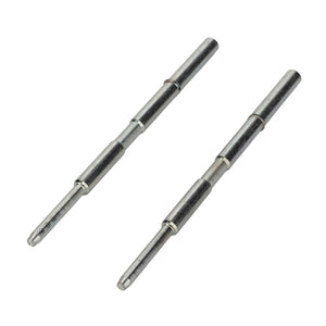 Two AGCO Pivot Set - Acw1434370 steel step drills with varying diameters are arranged parallel to each other on a white background. No current product description information available.