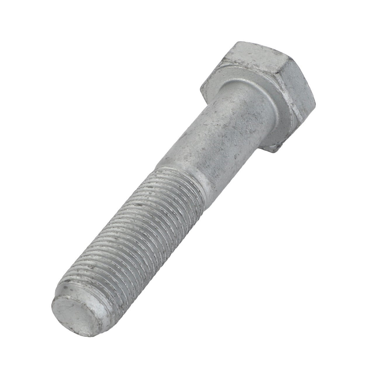 The AGCO Hexagonal Head Bolt - Acp0704180 is featured against a plain white background, with its threaded shaft being the sole focus, offering no additional details to emphasize the product's distinctive qualities.