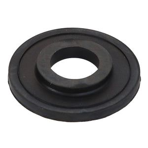 A flat, black rubber AGCO gasket (Product Code: 0.009.0422.0) with a hole in the center, viewed from an angle. No Current Product Description Available.