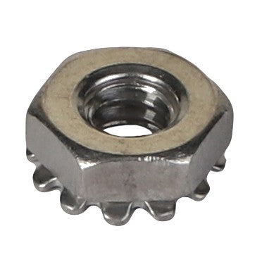 A metal cap nut with a serrated flange for locking, branded AGCO, officially named AGCO | CAP NUT - AG563095.