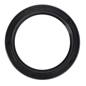 An AGCO Seal - 195503M1, a black rubber ring gasket with markings on the surface, reminiscent of genuine seals used in Fendt models, viewed from above against a plain white background.