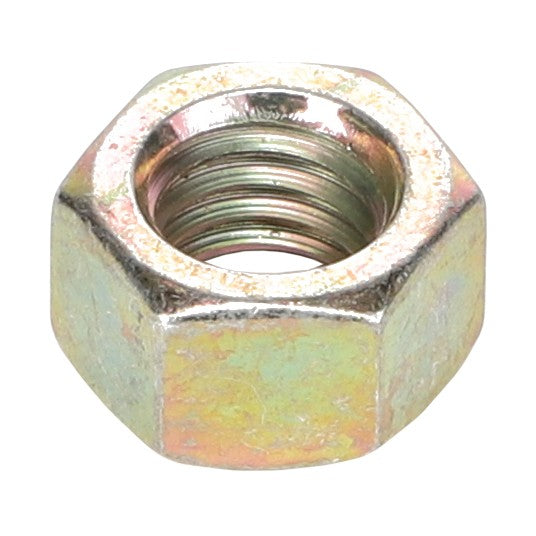 Close-up image of an AGCO hexagonal metal nut (model AG523259) with a threaded interior, shown against a white background. No current product description information is available.