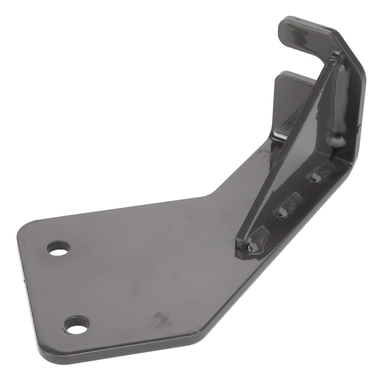 The AGCO Bracket - Acw2201800 is a metal bracket featuring two holes for mounting and an angular design. No current product description information is available.