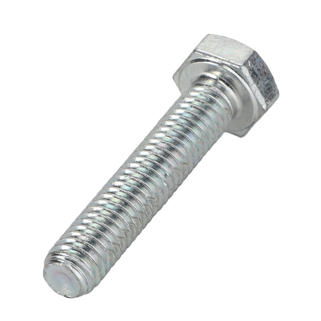 A close-up image of the meticulously detailed AGCO Screw - La14441631 with a finely threaded shaft.