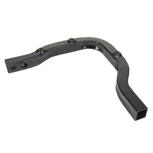 AGCO's Support - Acw0509900 is a robust curved metal bracket, meticulously designed with multiple screw holes for mounting or support purposes.