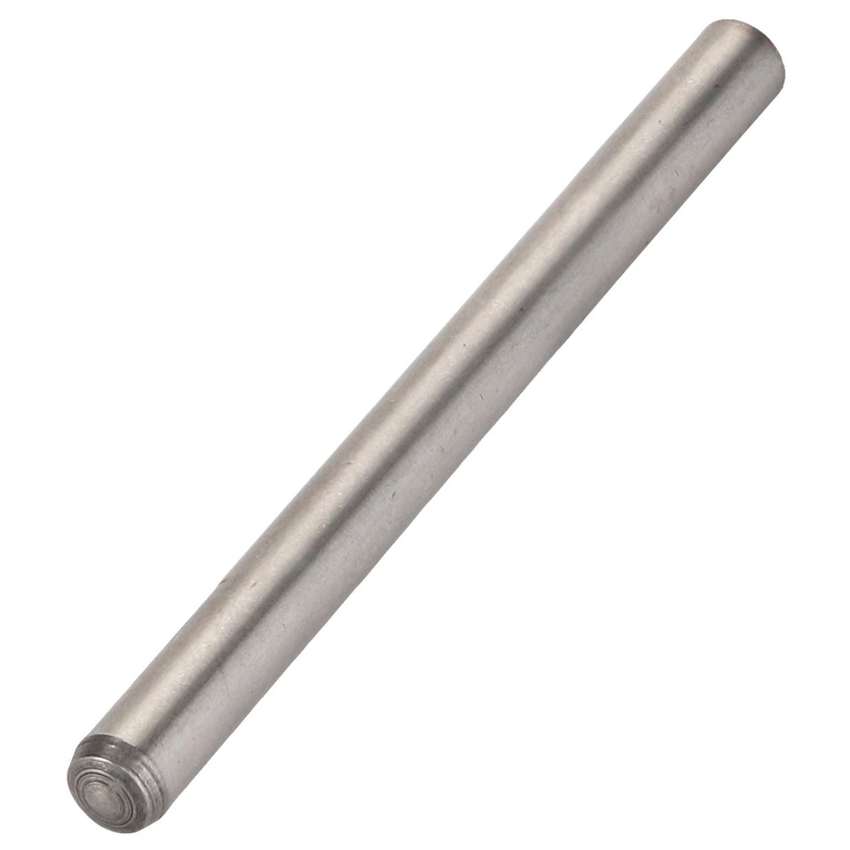 A single metal rod with a smooth cylindrical shape and rounded ends, product name: AGCO | PIN - D42694101 by brand AGCO.