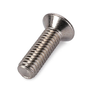 No current product description available: A close-up image of the AGCO Screw - La13311077, featuring a silver metal screw with a flat head and threaded body from the brand AGCO.