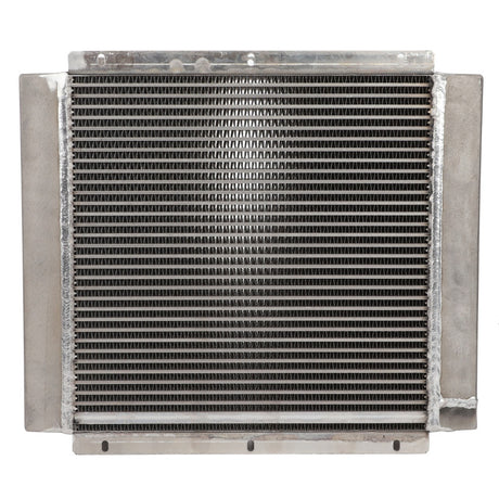 Product Description: The AGCO | Oil Cooler - Acw1697820 by AGCO is a metal radiator with horizontal fins and a rectangular frame, typically used in cooling systems.