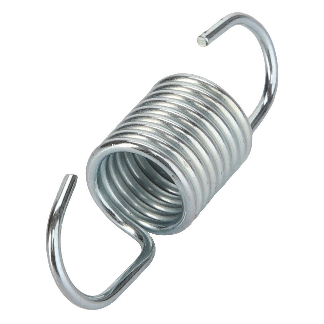 The AGCO Spring - Acw0603900 by AGCO is a metal tension spring featuring tightly coiled wire and hooks at both ends, engineered for robust tension and durable performance.