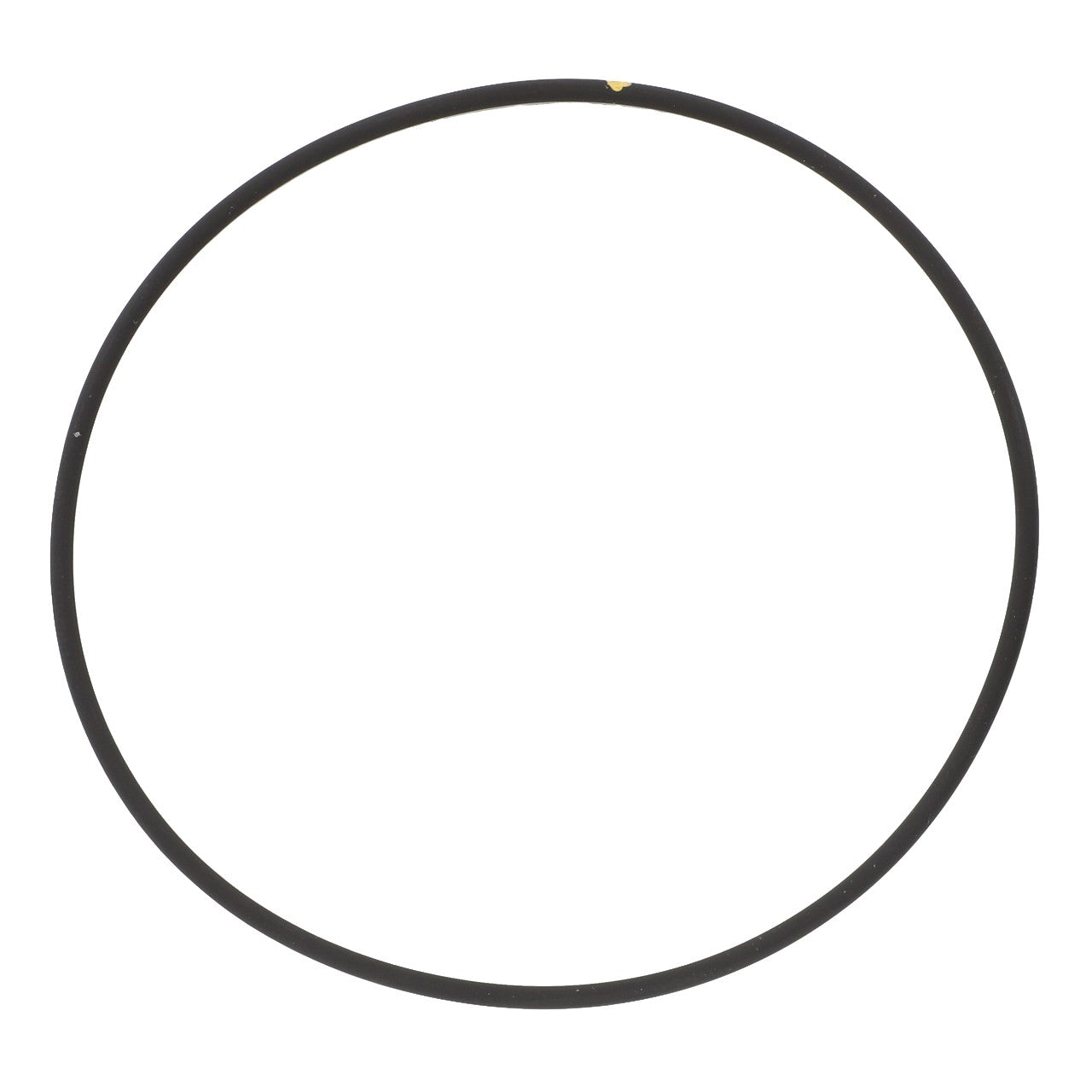 A black circular rubber O-ring with a small yellow mark at the top, compatible with Valtra equipment, from the AGCO brand and known as the AGCO | O Ring - 4226268M1.