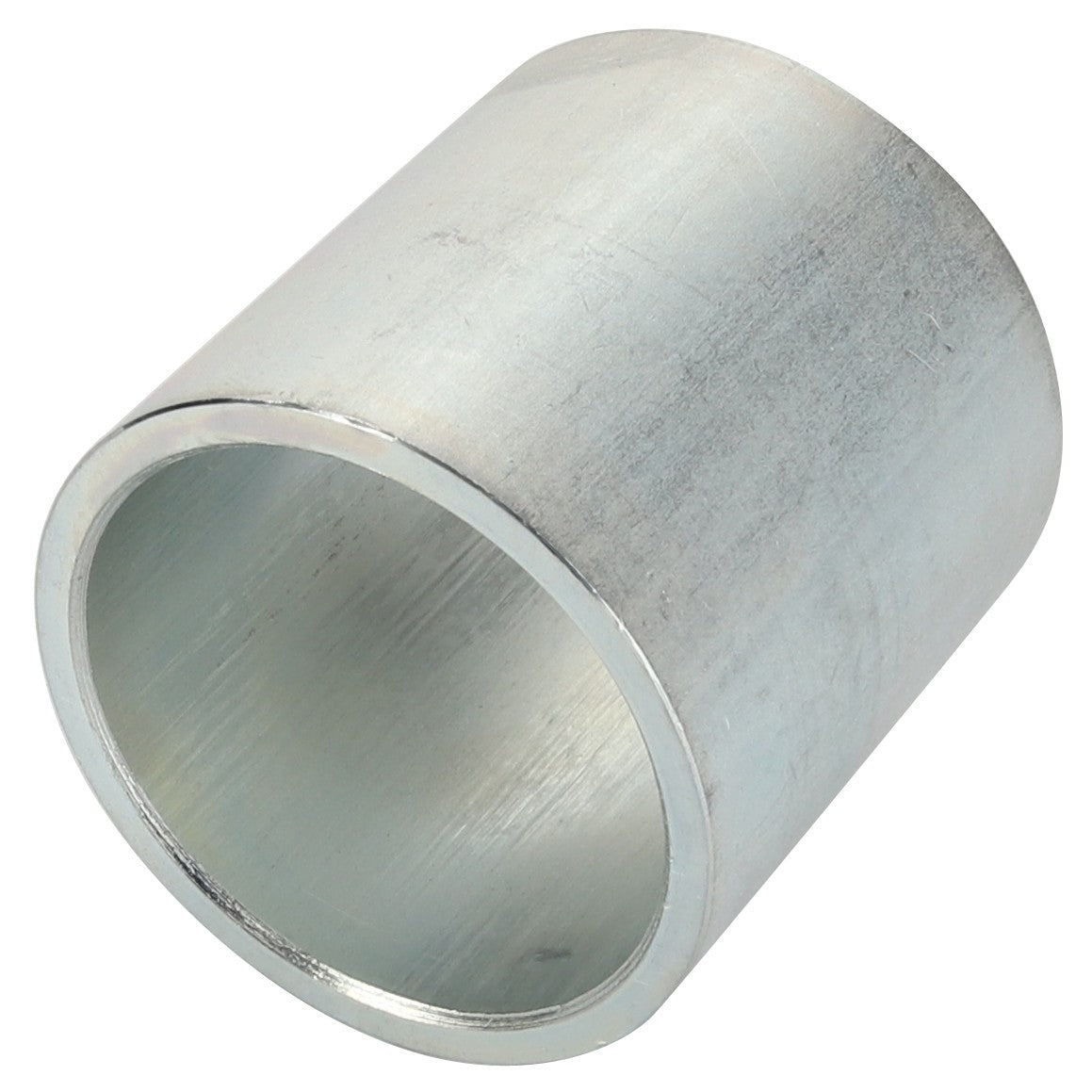 The AGCO | Spacer Bushing - Fel151984 by AGCO is a smooth, cylindrical metal pipe coupling with a silver finish that is open at both ends. No current product description available.