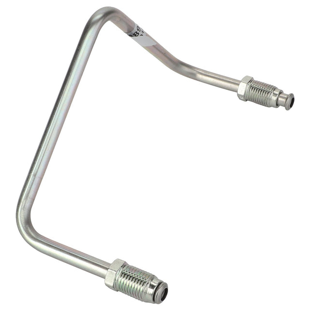 No current product description is available, but this AGCO | Pipe - 4389071M1, a bent metal tube with threaded connectors on both ends, is commonly used in hydraulic or pneumatic systems.