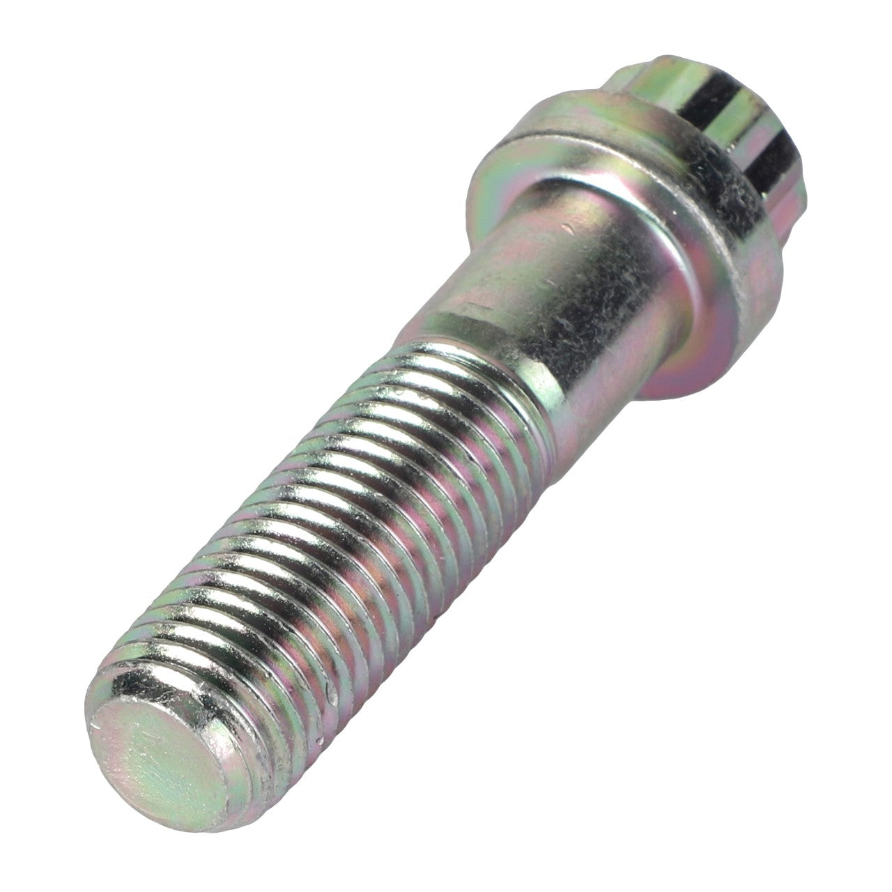 Close-up image of the AGCO Screw 12 Points Flange Head (Product Code: 3009805X1), featuring a metallic threaded shaft and a flanged head. No current product description available.