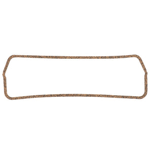 A brown, rectangular cork gasket with rounded corners and an irregular texture, shown on a white background, suitable for Valtra or Massey Ferguson machinery. This is the AGCO Joint - 731164Z1.