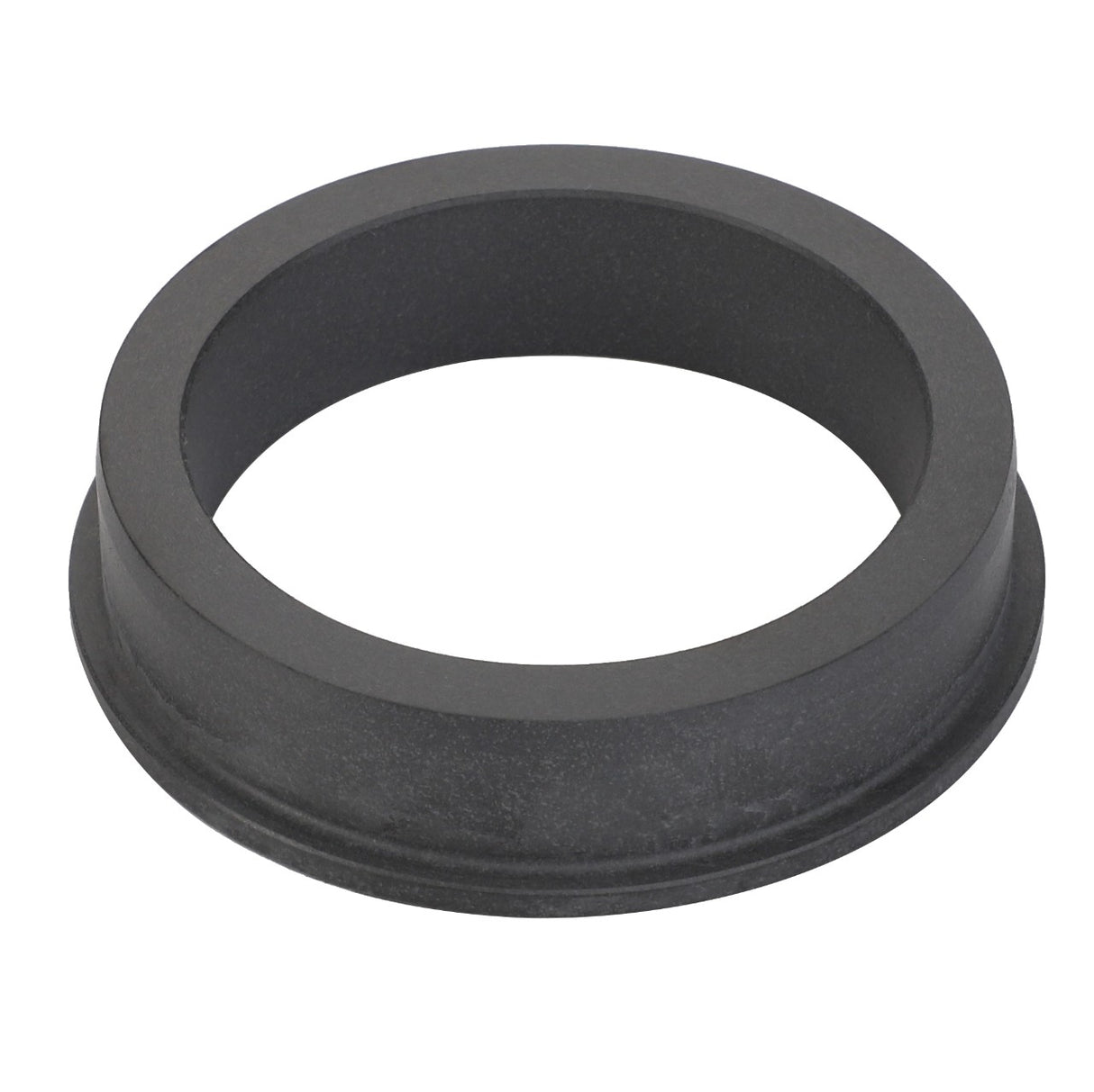 The AGCO INSERT - D28283000 is a black, circular rubber grommet featuring a wide outer lip and a hollow cylindrical shape. No further product description information is currently available.