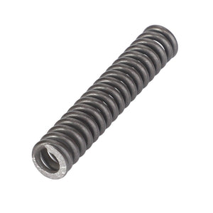 A tightly wound coiled compression spring made of silver metal, specifically the AGCO | Compression Spring - F291101990110.