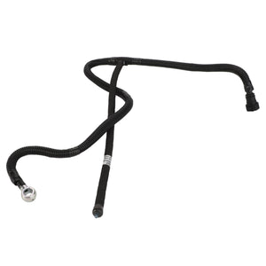 Product Description: The AGCO | Fuel Pipe - Acp0354200 is a coiled black flexible automotive wire harness with connectors at both ends, designed under the reputable AGCO brand.