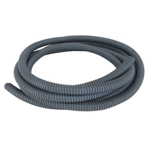 A coiled gray corrugated flexible hose, AGCO | HOSE - D28782172 by AGCO, though detailed product description information is currently unavailable.