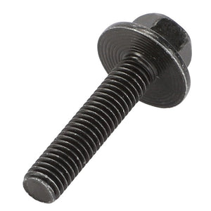 The AGCO | HEXAGONAL HEAD BOLT - F717200180020, a black hexagonal bolt with a threaded shaft, is commonly used in construction and mechanical applications. Currently, no additional product description information is available.