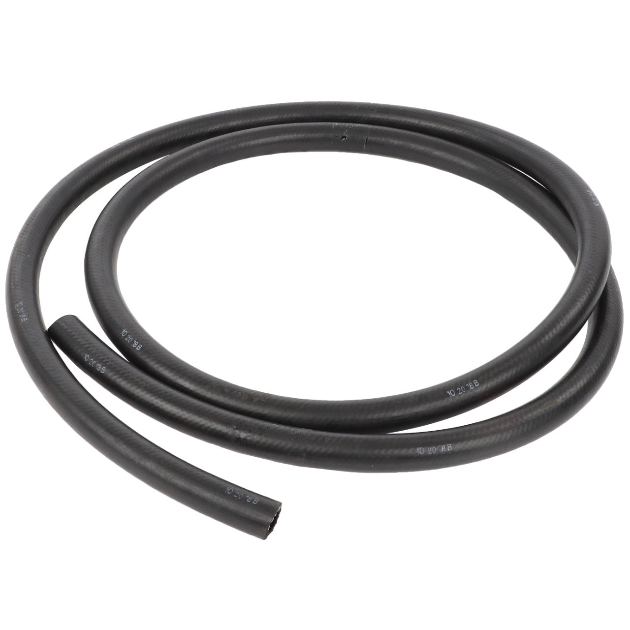 A coiled black rubber hose from AGCO, specifically the Hose - Acw6187920, is depicted. The hose features a smooth surface, and both ends are visible. No additional product description information is available at this time.
