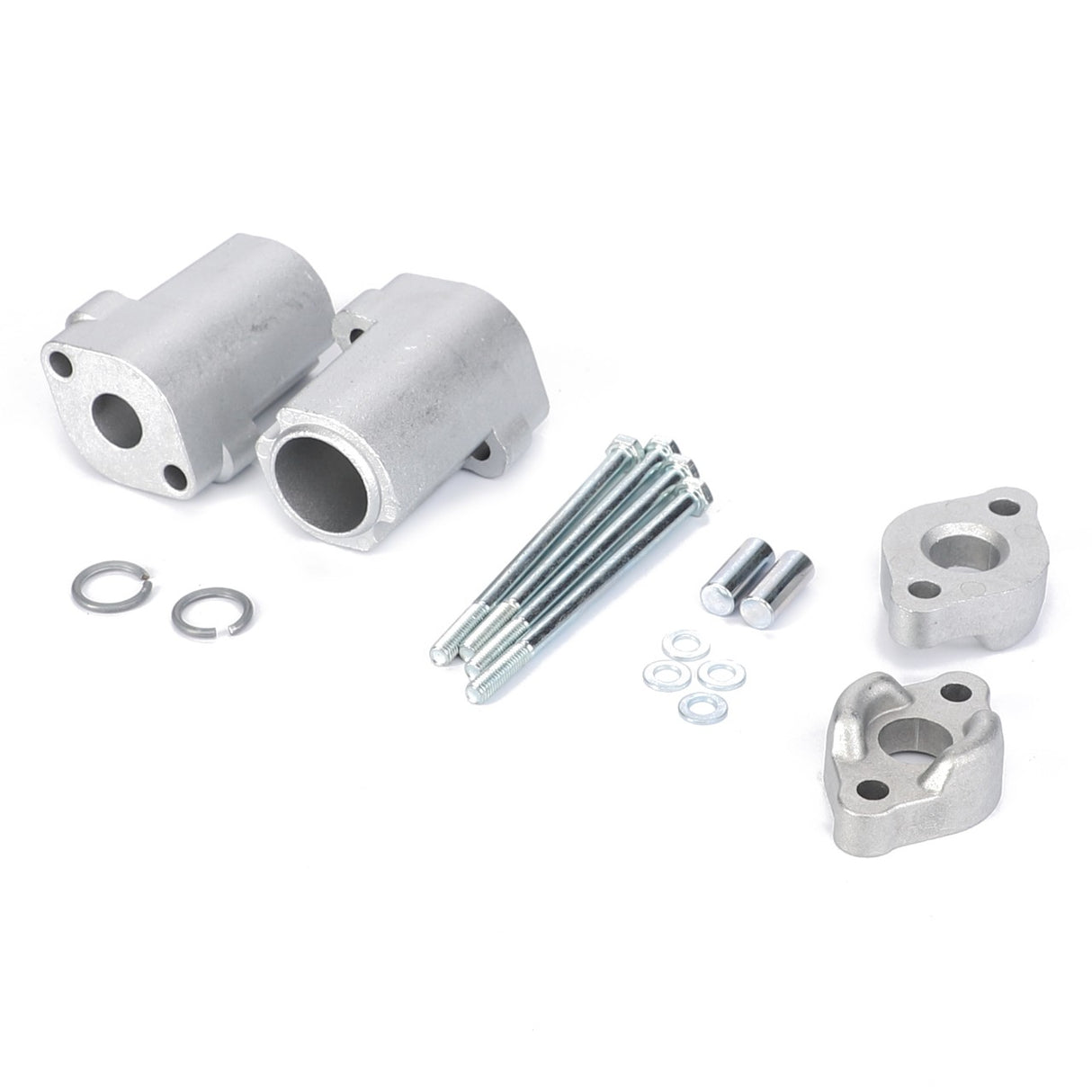 A set of metal automotive parts, including bolts, washers, and connectors from the AGCO brand, arranged on a white background. The product name is "AGCO | KIT, ASSEMBLING - AL313262." No current product description information is available.