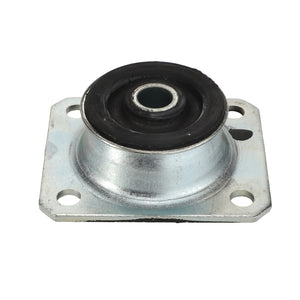 The AGCO Cab Silent Block - La322017250 is a metal automotive part that features a central rubber bushing and four mounting holes, though no further product description information is available at this time.