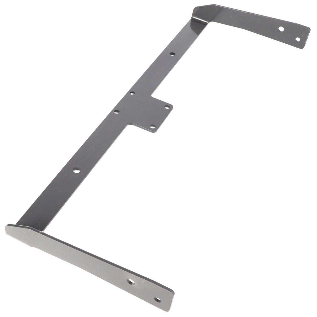 AGCO's Support - Acw2816020 is an L-shaped metal bracket with multiple mounting holes, featuring a sleek black finish.