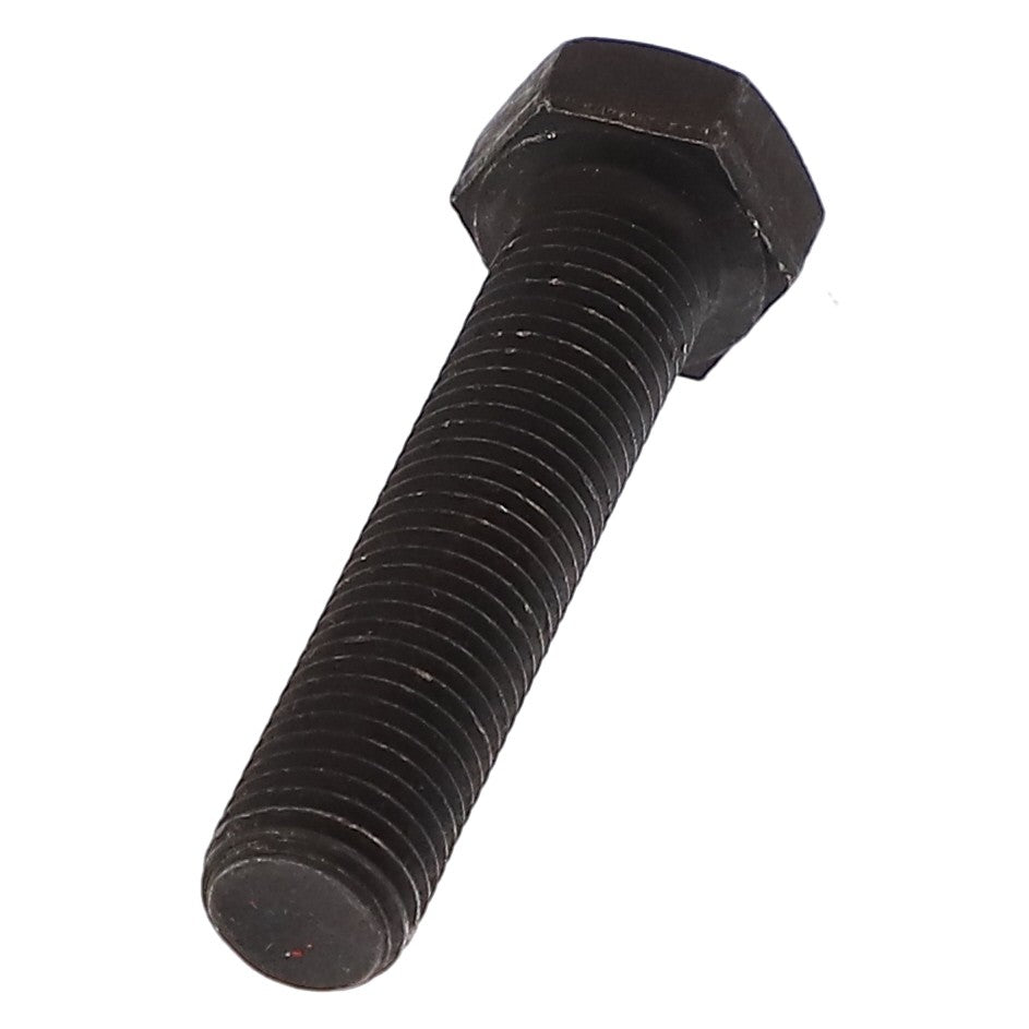 A close-up image of the AGCO | HEXAGONAL HEAD BOLT - 0901-22-57-00, featuring a black hex head and threaded shaft against a white background, with no current product description information available.