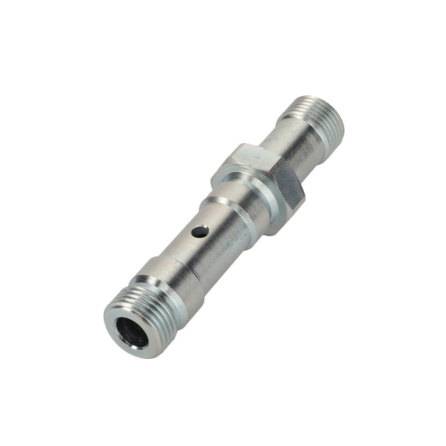 The AGCO Screw - Acp0437430 is a metallic cylindrical component with threaded ends and a central hexagonal section. While there is no current detailed product description available, its precision-engineered design from AGCO promises reliability.