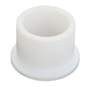 AGCO Bush - Acx2326990, white plastic cylindrical bushing featuring a flanged edge, commonly used in mechanical applications. No additional product description information is currently available.