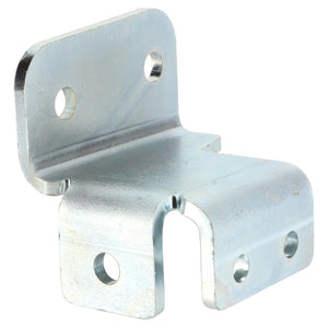 The AGCO | Bracket - Acp0334670, a durable metal bracket with five holes, is perfect for securing or mounting purposes. It features a right-angle bend and a convenient cutout on one end, ensuring versatile application.