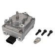 The AGCO | Kit, Actuator - Acp0516000, a metallic automotive part with a black connector, is shown alongside three black bolts and a small metal piece.