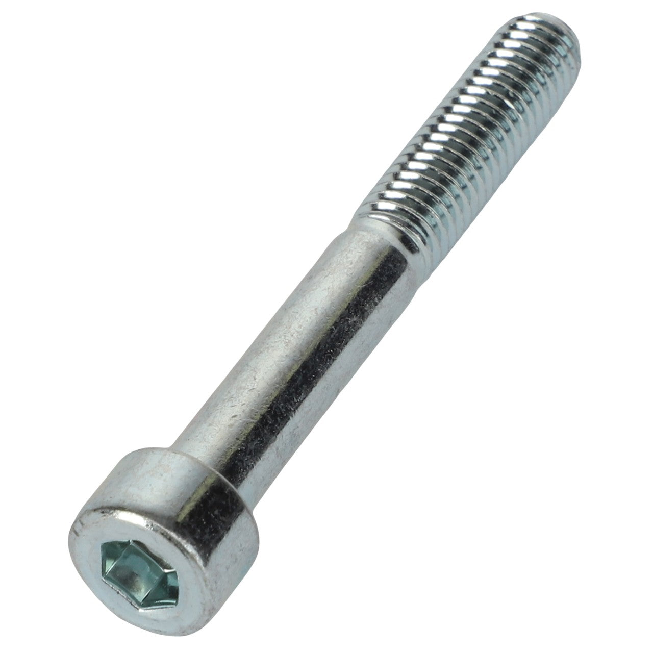 A hex socket head cap screw with a partially threaded shaft, identified as the AGCO | SCREW - AL5005128 by brand AGCO, is shown against a plain background. The metal screw features a silver finish. No current product description information is available.