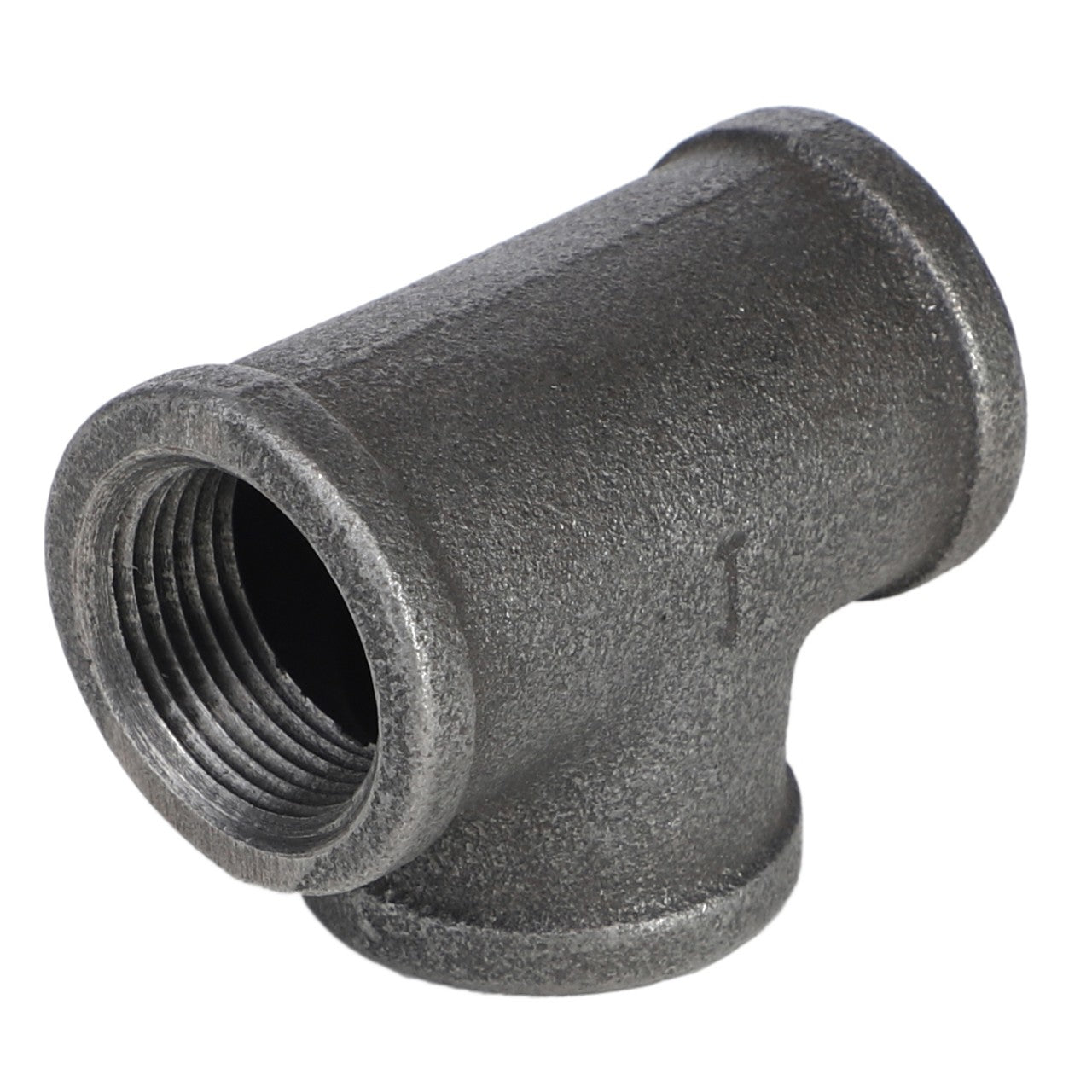 A metal T-shaped pipe fitting with threaded ends viewed from a slight angle, identified as AGCO | TEE - AG556599 by the brand AGCO. No current product description information is available.