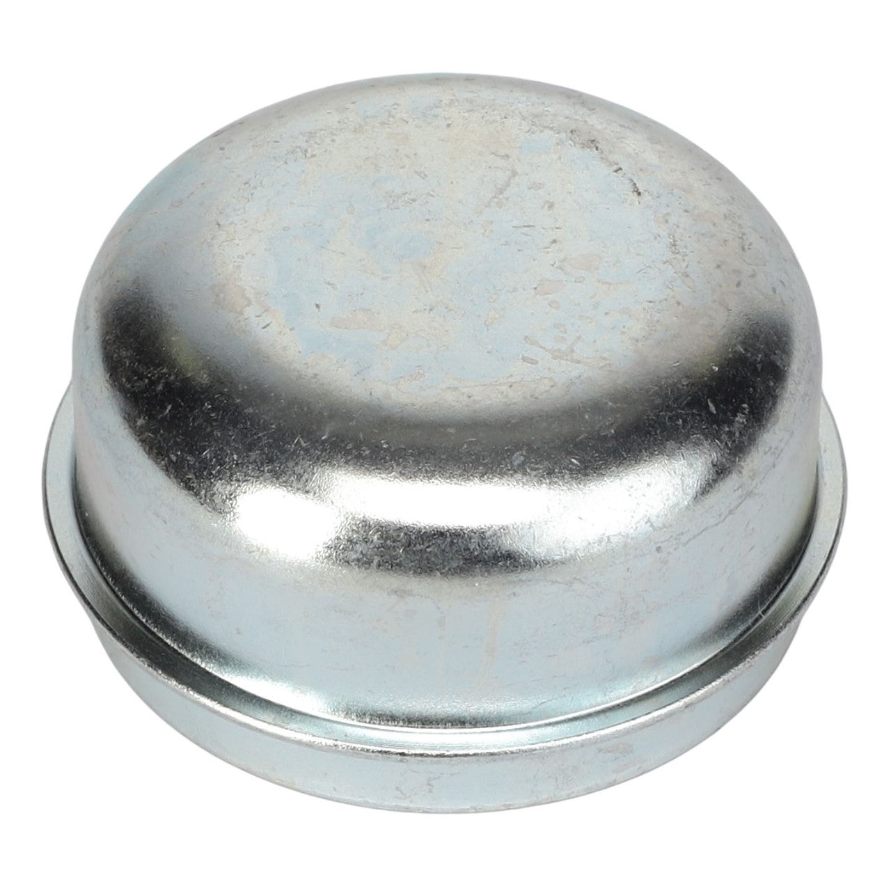 There is no current product description available, but the AGCO | Hub Cap - 761611 by AGCO is a metal dust cap specifically designed for a wheel hub, ensuring protection and longevity.