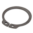 The AGCO | Lock Washer - Fel107363 is a circular retaining ring featuring two small holes near the gap, specifically designed for securing components on a shaft or in a bore.