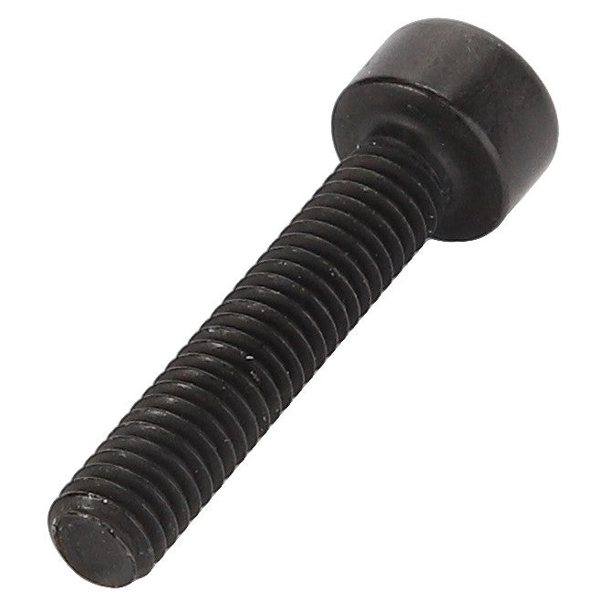 A close-up of the AGCO Hex Socket Head Capscrew - Acw5572000, featuring a black metal threaded body and a sleek cylindrical head.