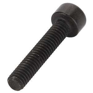 A close-up of the AGCO Hex Socket Head Capscrew - Acw5572000, featuring a black metal threaded body and a sleek cylindrical head.