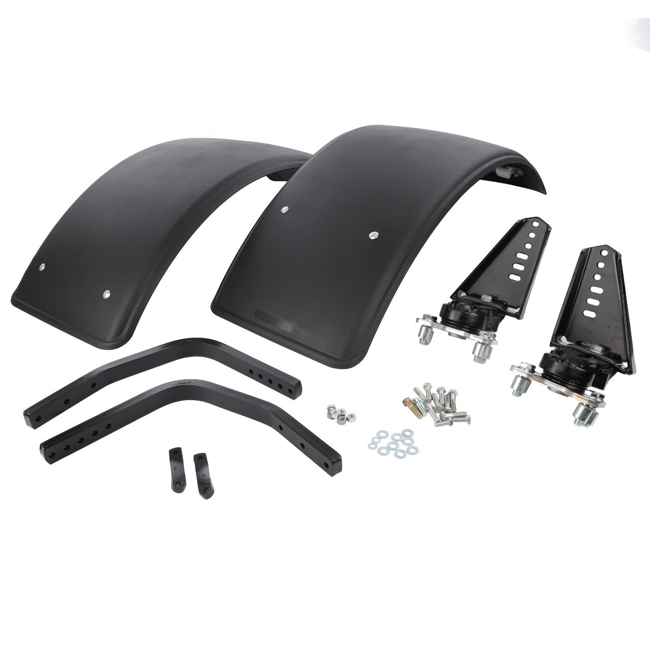 AGCO Front Mudguard Kit - Acw090154A, including brackets, bolts, and washers, displayed on a white background. No current product description information is available.