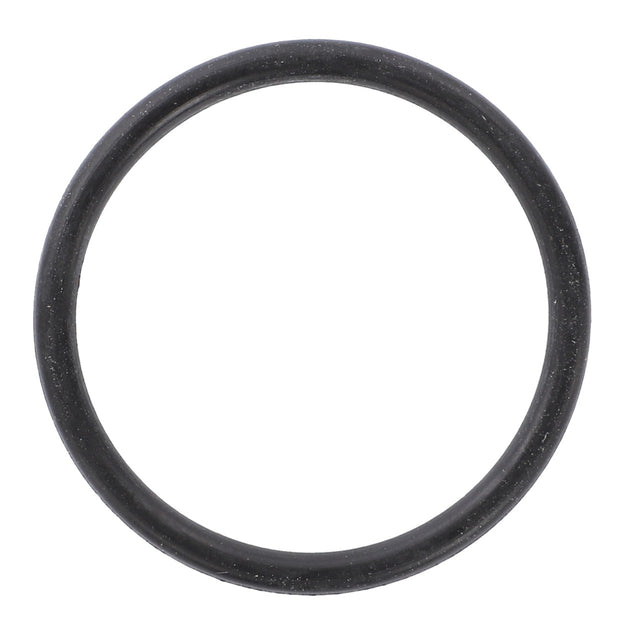 A solitary AGCO O Ring - Ag053485 in black rubber contrasts sharply against a pristine white background.