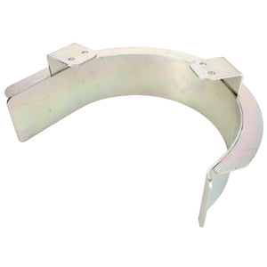 A metallic, semi-circular bracket with two small tabs on the top, featuring a smooth, reflective surface. Available as AGCO | Belt - Acx0070610 from the brand AGCO.